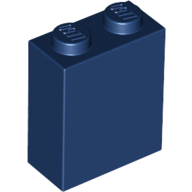 Lego kostka (kostička) 1x2x2, tmavě modrá (4274538)